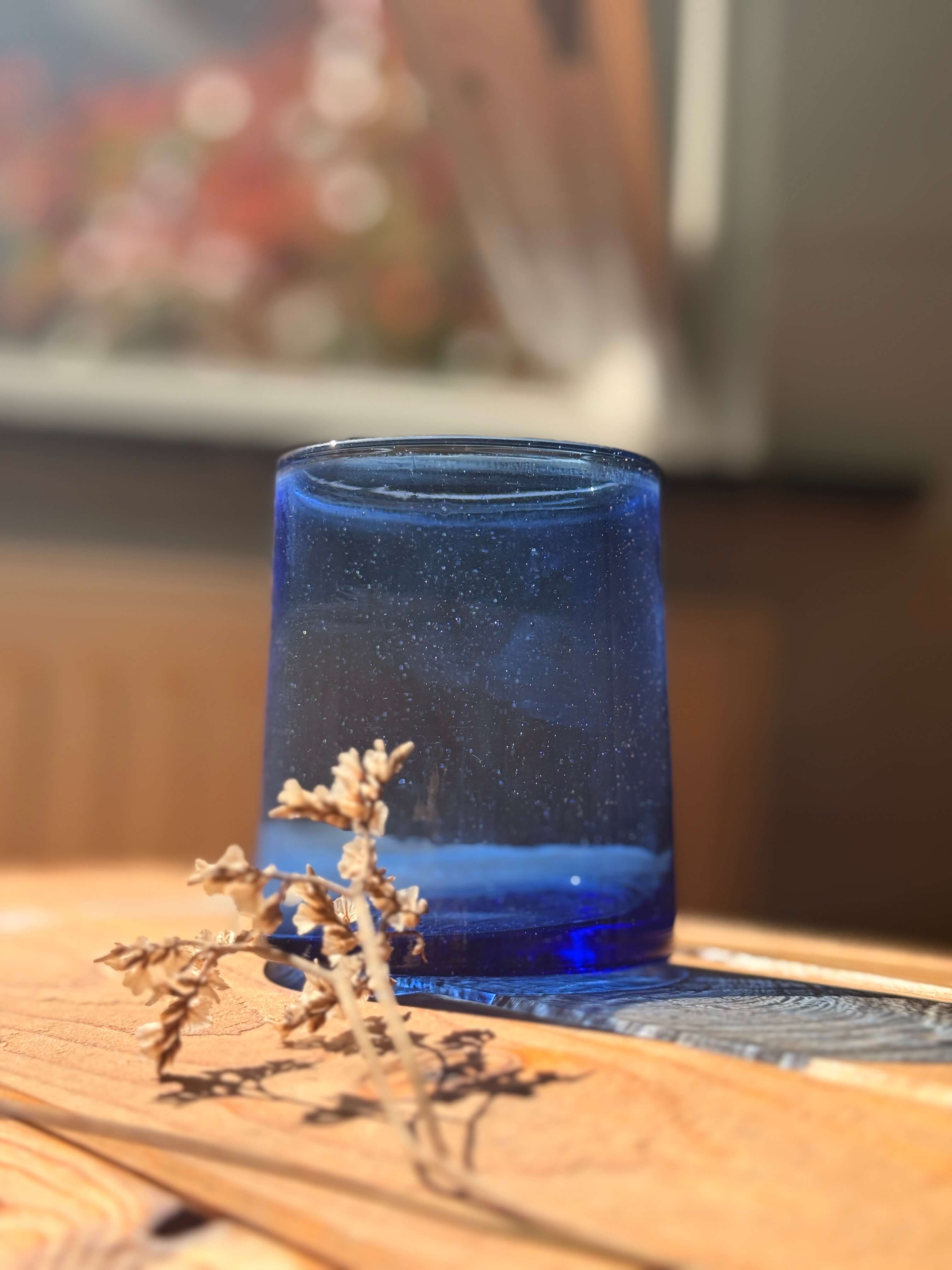 Beldi Glass Set | Tumbler | Blue - Tissire Atelier - ModernBeldiBlue-1
