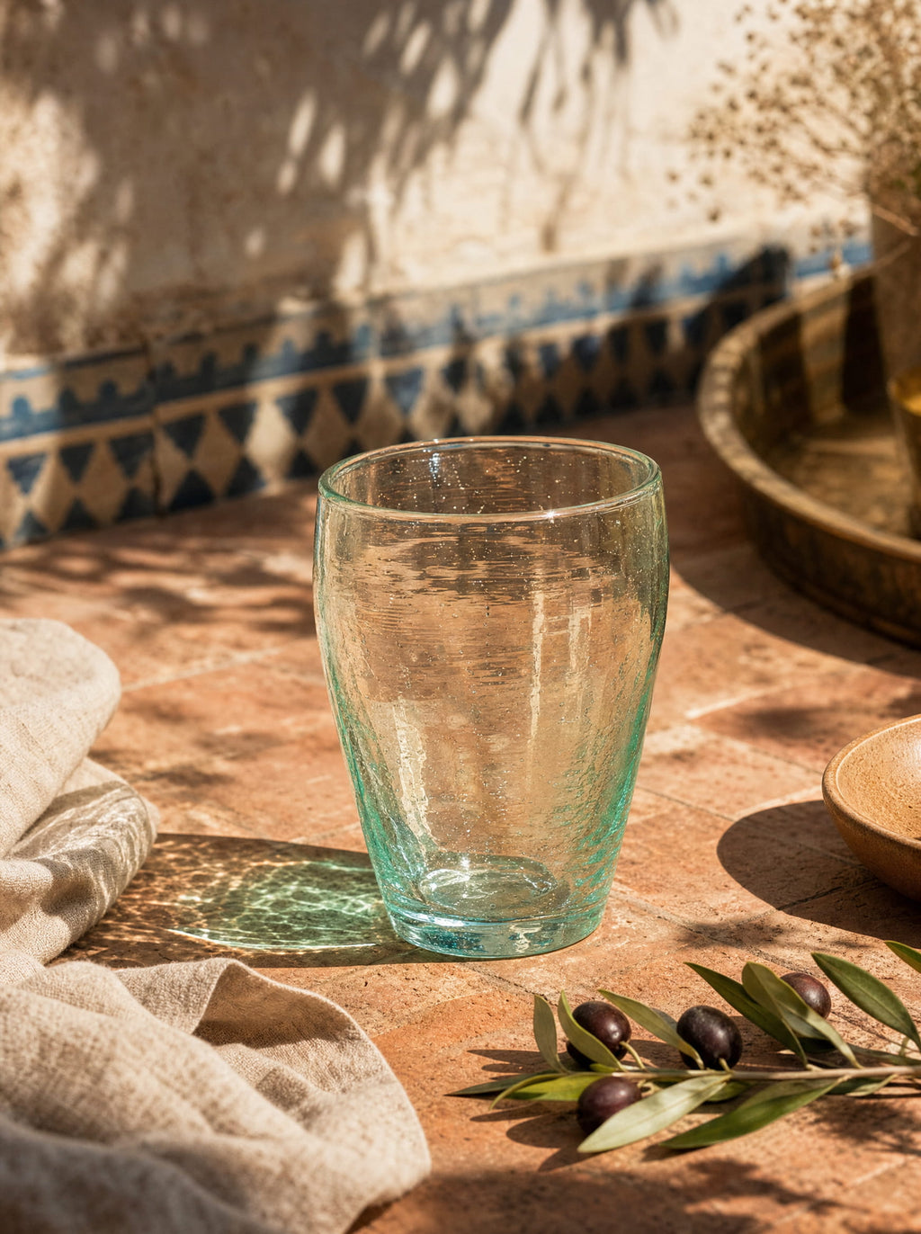 Beldi Glass Set | Olive - Tissire Atelier - 