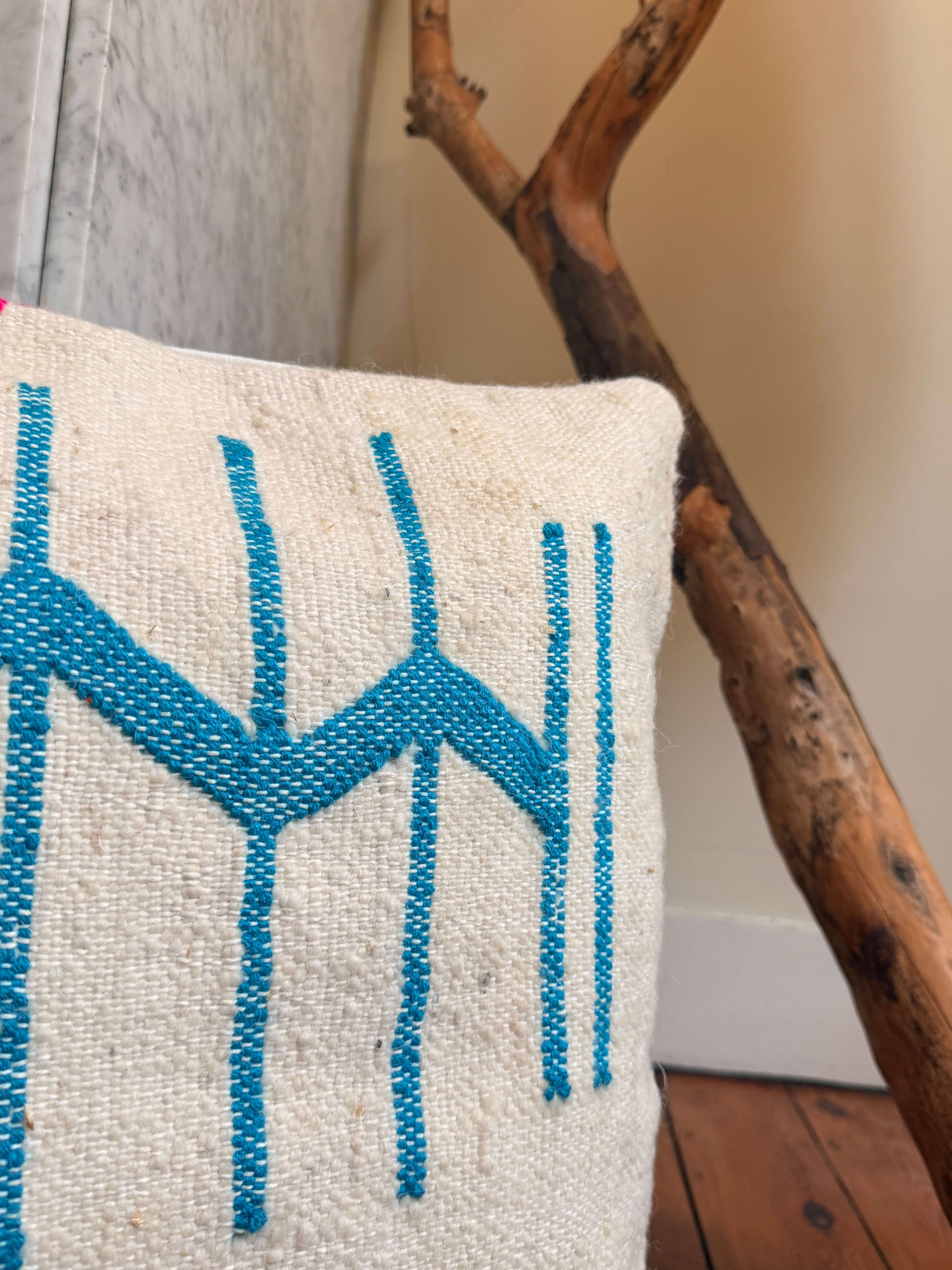 Amazigh Pillow Cover | Handwoven Wool | PW41 - Tissire Atelier - PW41