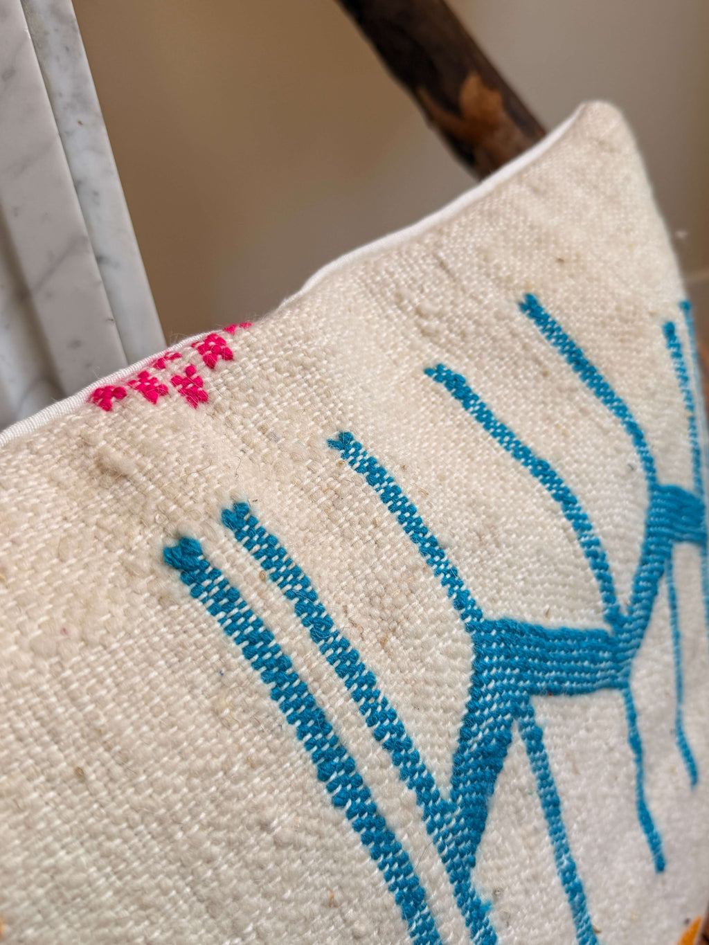 Amazigh Pillow Cover | Handwoven Wool | PW41 - Tissire Atelier - PW41