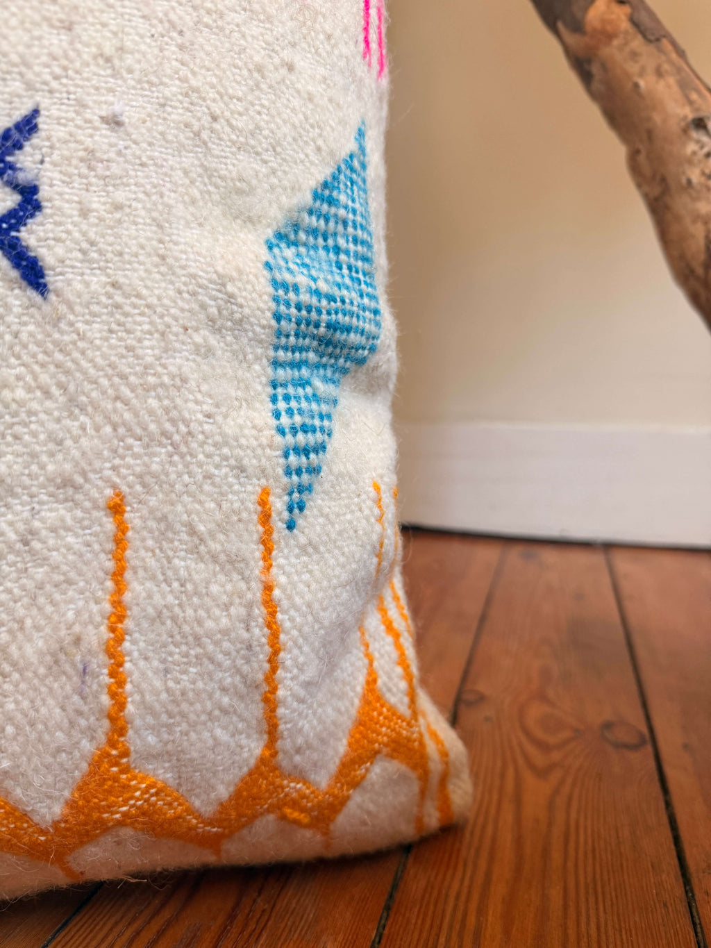 Amazigh Pillow Cover | Handwoven Wool | PW42 - Tissire Atelier - PW42