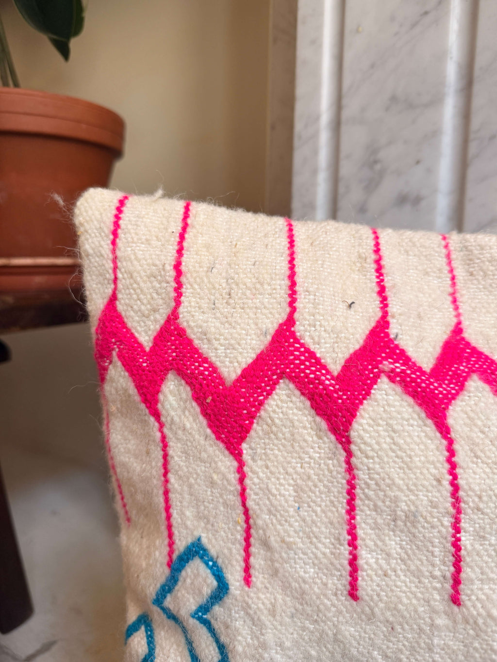 Amazigh Pillow Cover | Handwoven Wool | PW42 - Tissire Atelier - PW42