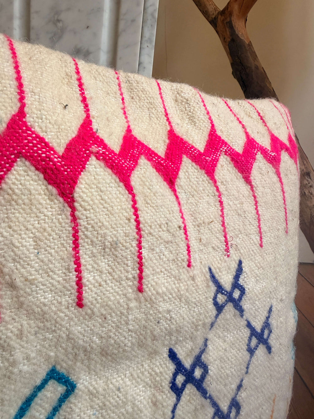 Amazigh Pillow Cover | Handwoven Wool | PW42 - Tissire Atelier - PW42