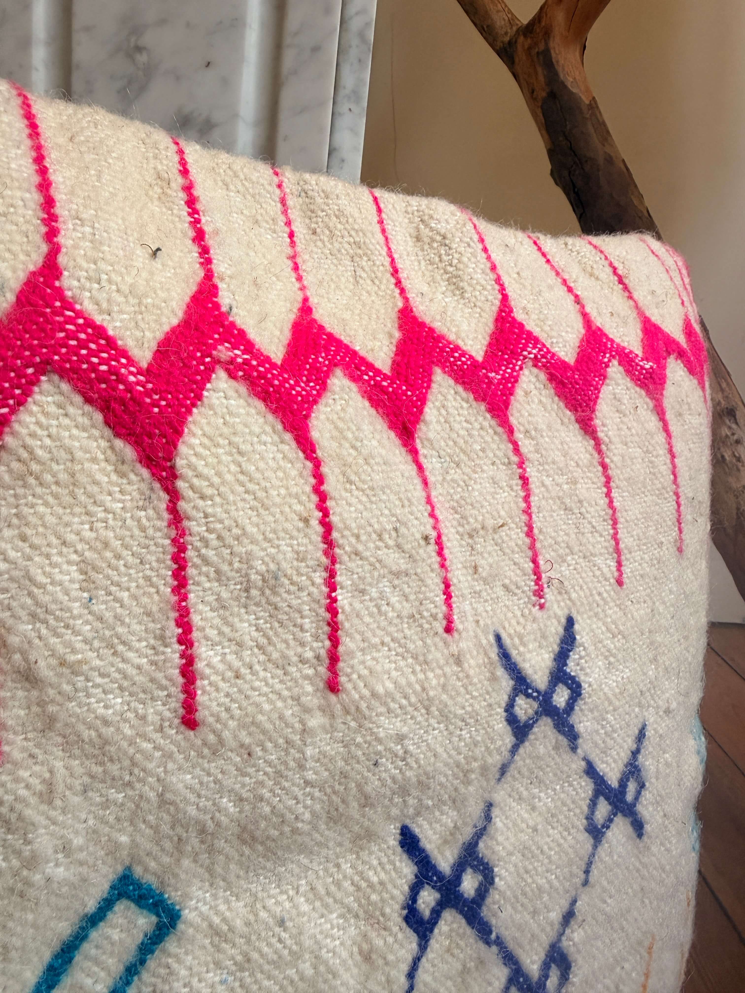 Amazigh Pillow Cover | Handwoven Wool | PW42 - Tissire Atelier - PW42