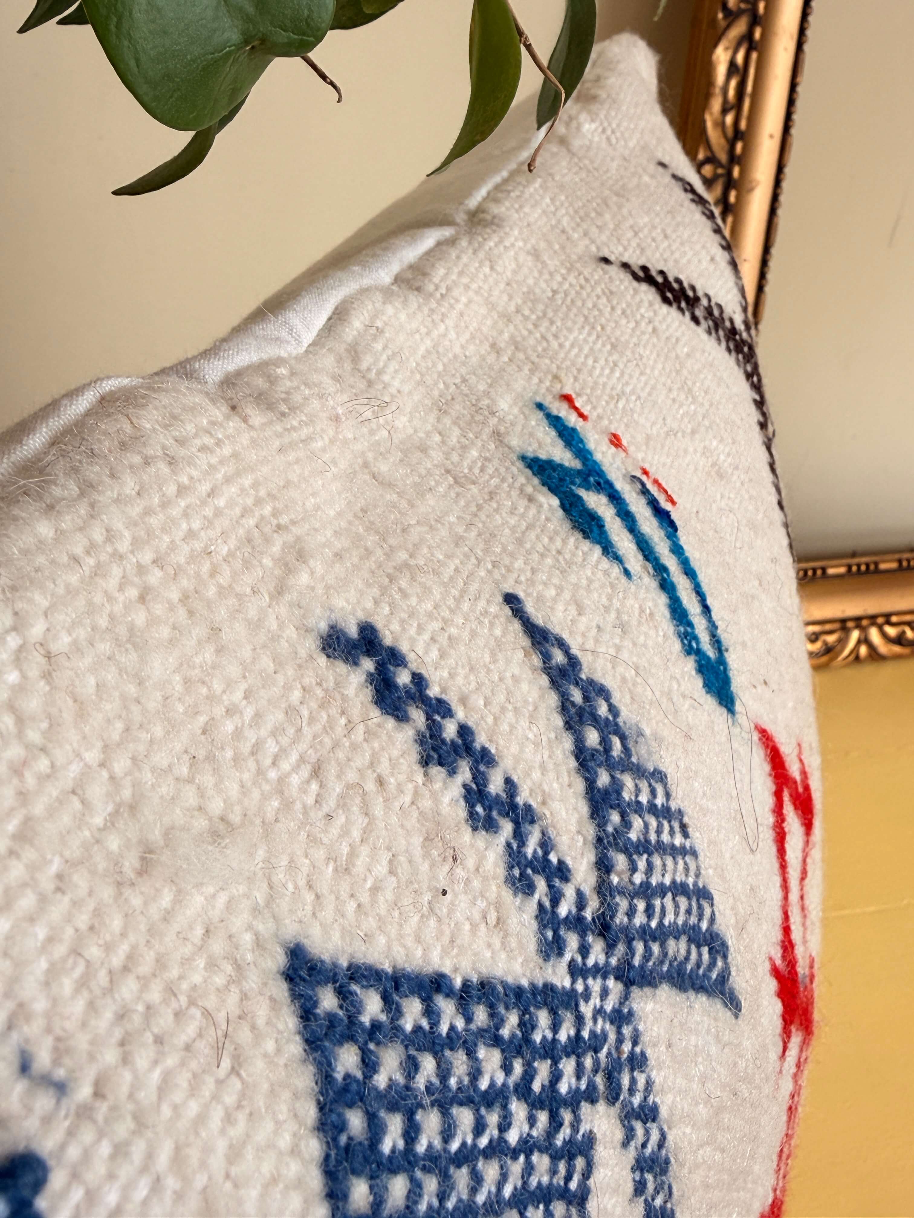 Housse de Coussin Amazighe | Laine Tissée Main | PW42