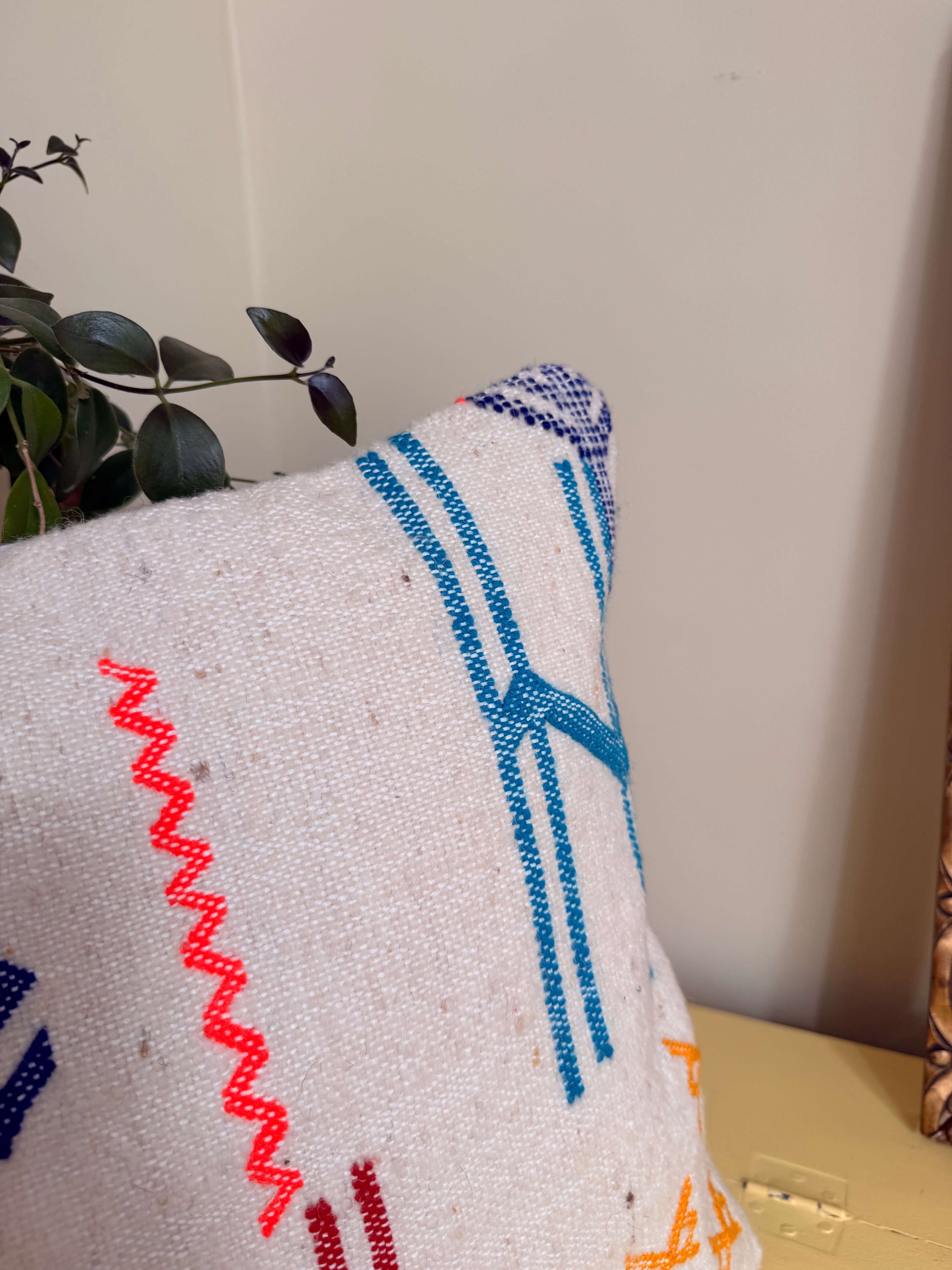 Housse de Coussin Amazighe | Laine Tissée Main | PW42