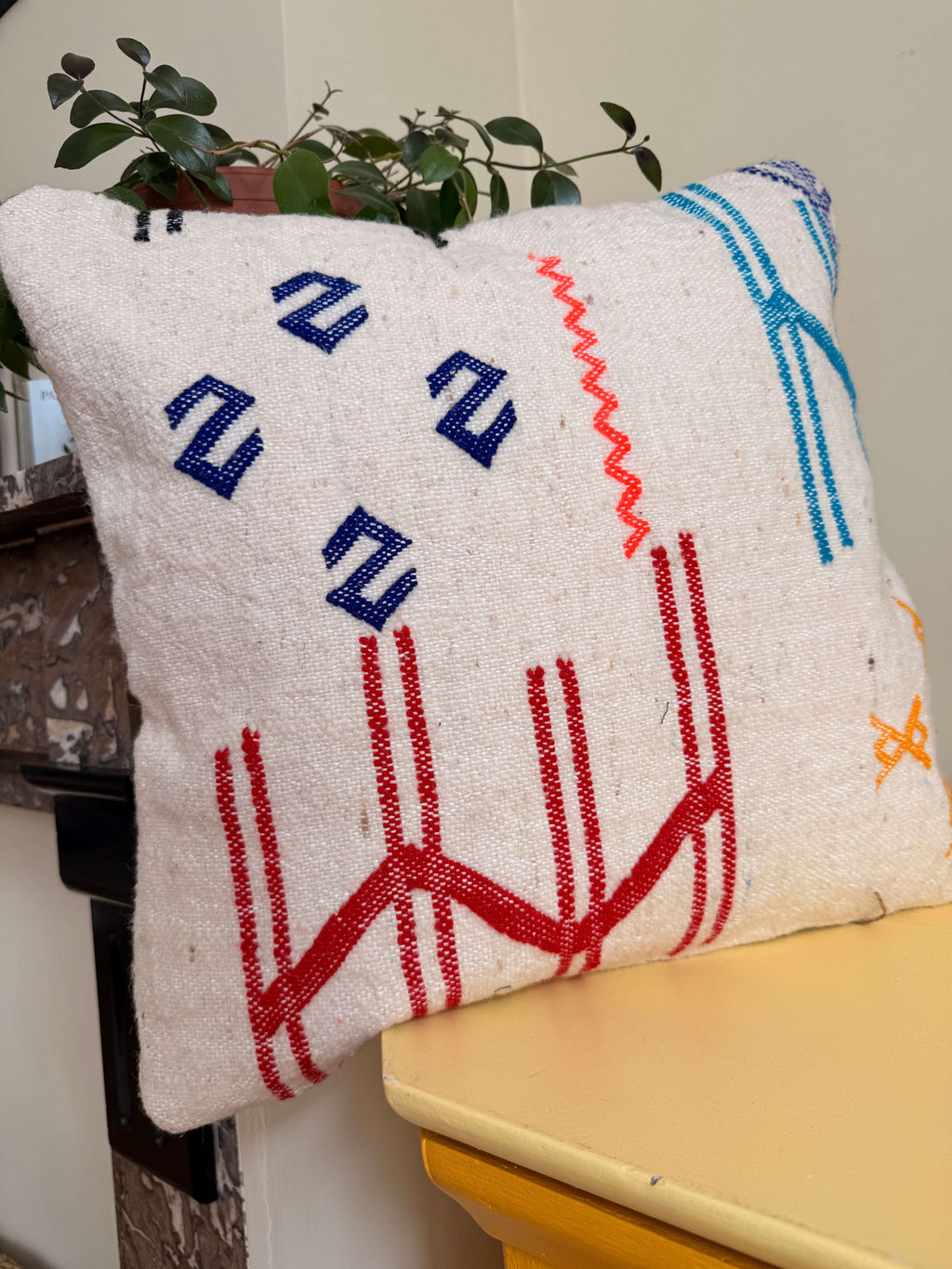 Housse de Coussin Amazighe | Laine Tissée Main | PW42