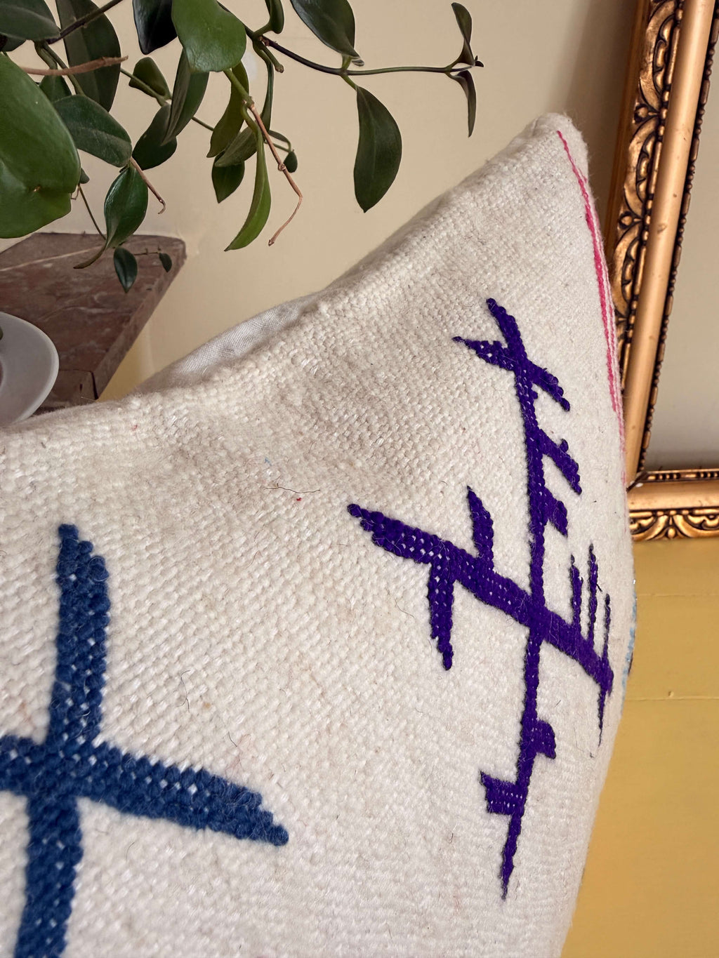 Housse de Coussin Amazighe | Laine Tissée Main | PW42