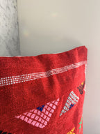 Amazigh Pillow Cover | Soft Velour | PV08 - Tissire Atelier - PV08