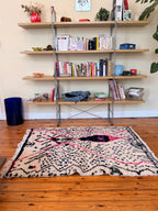 Amazigh (Berber) Rug - Cream - Moroccan Wool Carpet - Tissire Atelier - 