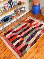 Amazigh (Berber) Rug - Vintage Colourful - Moroccan Wool Carpet - Tissire Atelier - 