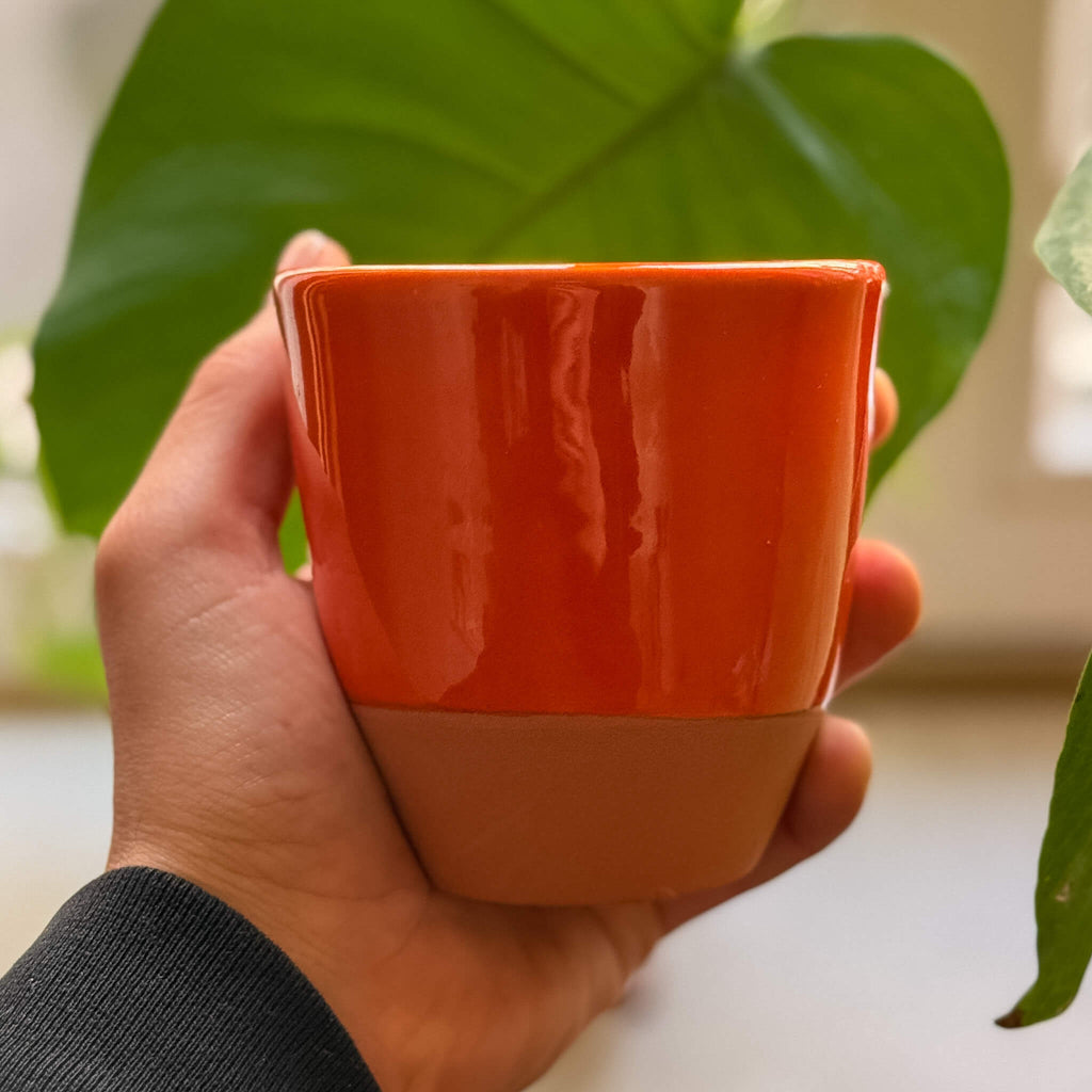 Terracotta Cup - Half Glazed - Tissire Atelier - HalfGlazed-Terracotta-3
