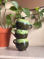 Large Ceramic Mug | Drip Glaze - Tissire Atelier - LargeTamegroute-1