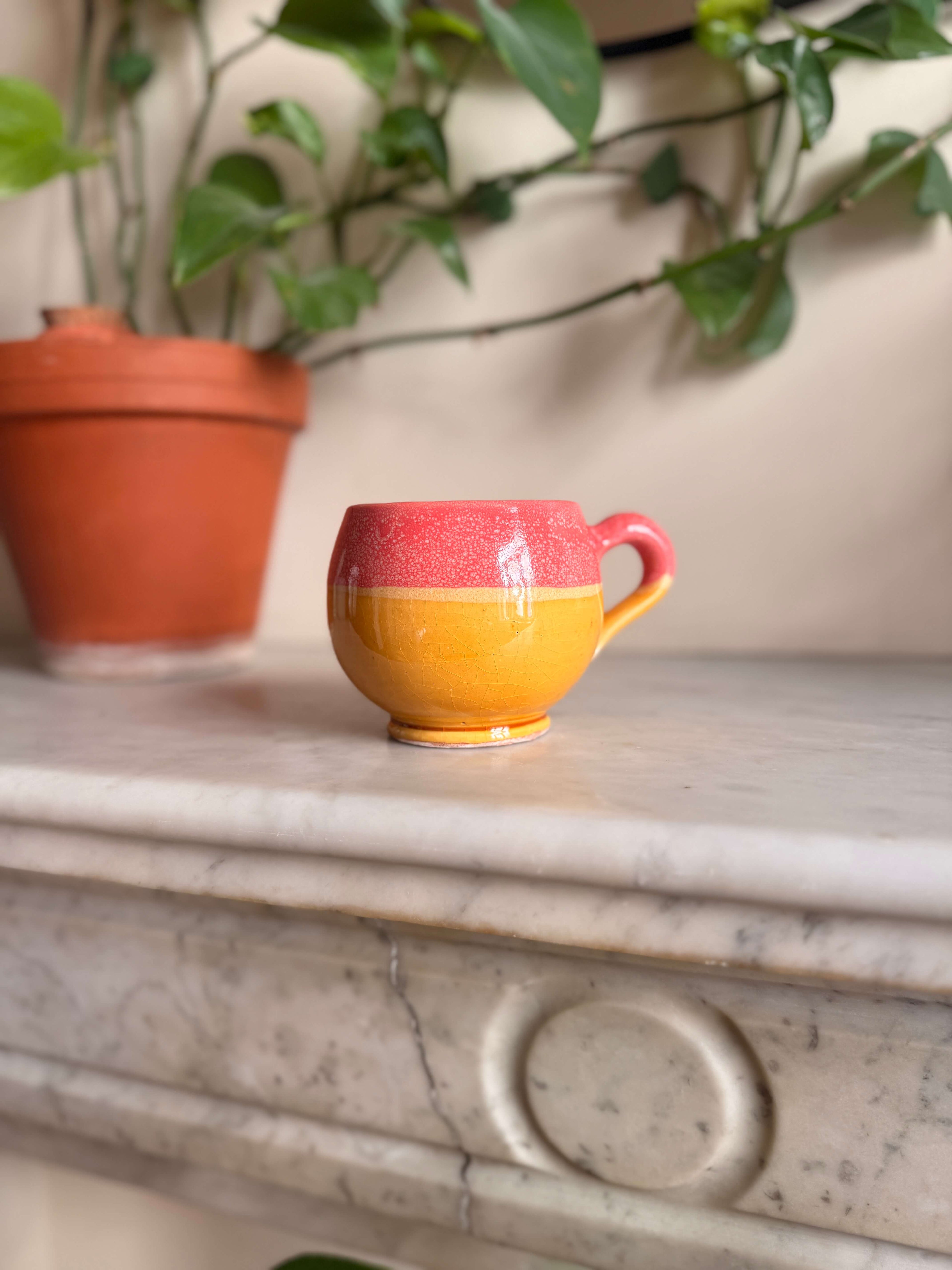 Large Ceramic Mug | Drip Glaze - Tissire Atelier - LargeTamegroute-5