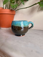 Large Ceramic Mug | Drip Glaze - Tissire Atelier - LargeTamegroute-1