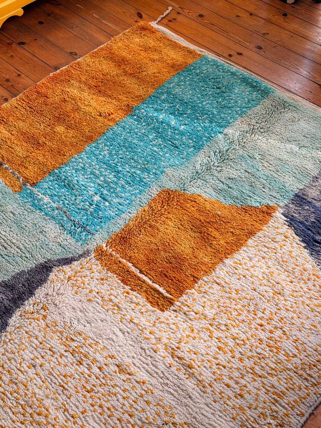 Aznag | Handwoven Berber Rug | Colour Block | Boujaad - Tissire Atelier - 