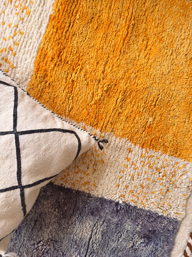 Aznag | Handwoven Berber Rug | Colour Block | Boujaad - Tissire Atelier - 