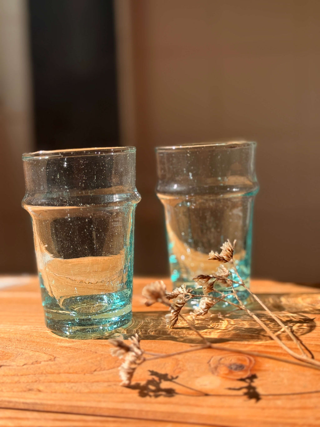 Beldi Glass Set | Tall | Clear - Tissire Atelier - BeldiTallClear