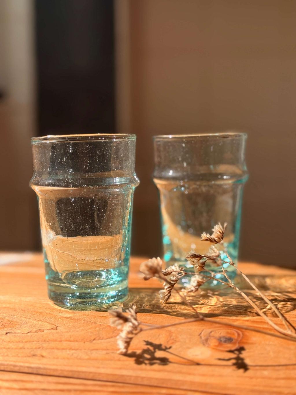 Beldi Glass Set | Tall | Clear - Tissire Atelier - BeldiTallClear