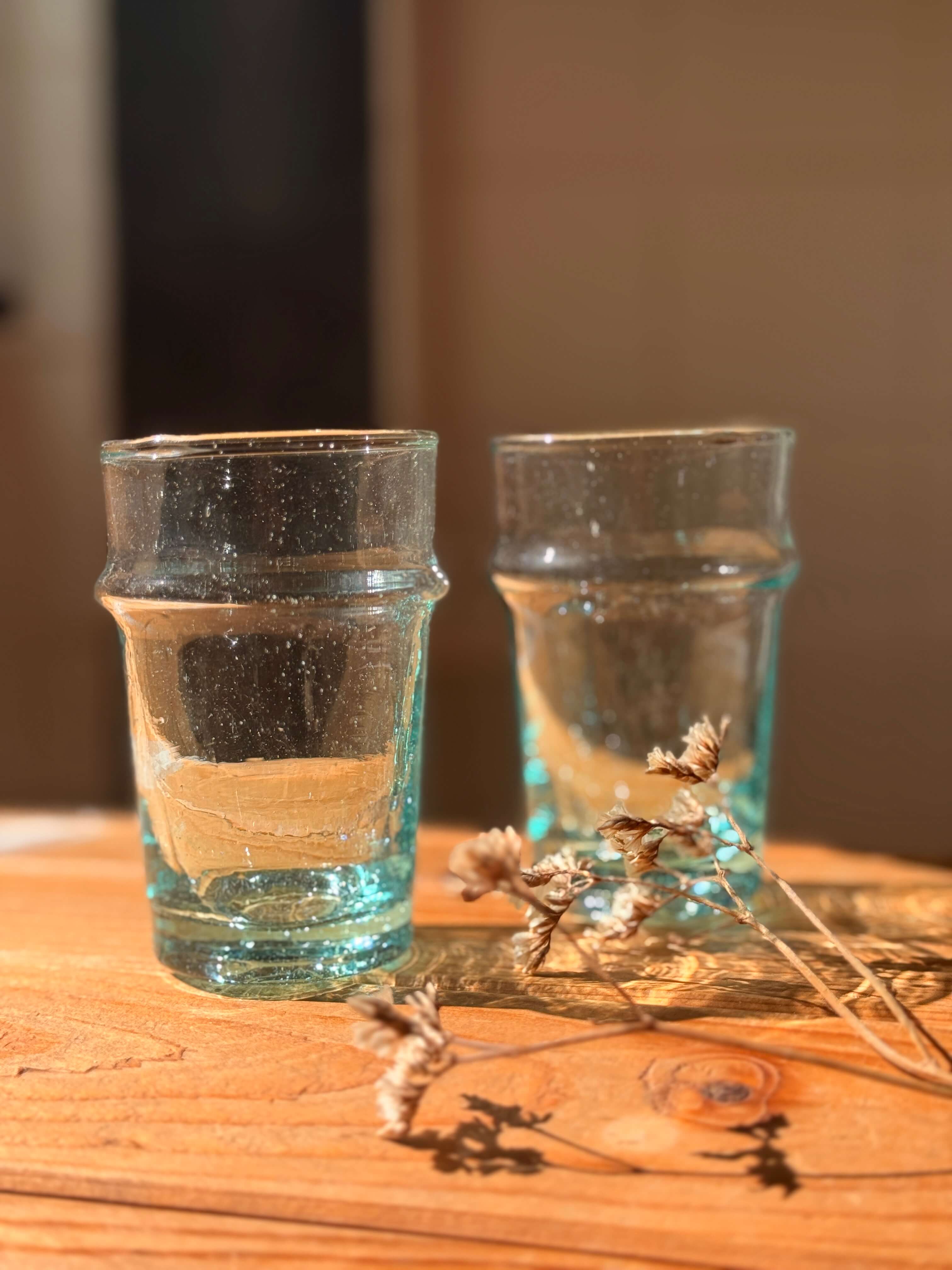 Beldi Glass Set | Tall | Clear - Tissire Atelier - BeldiTallClear