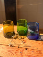 Beldi Glass Set | Tumbler | Amber - Tissire Atelier - ModernBeldiAmber-1