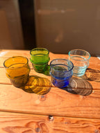 Beldi Glass Set | Espresso | Blue - Tissire Atelier - BeldiEspressoBlue