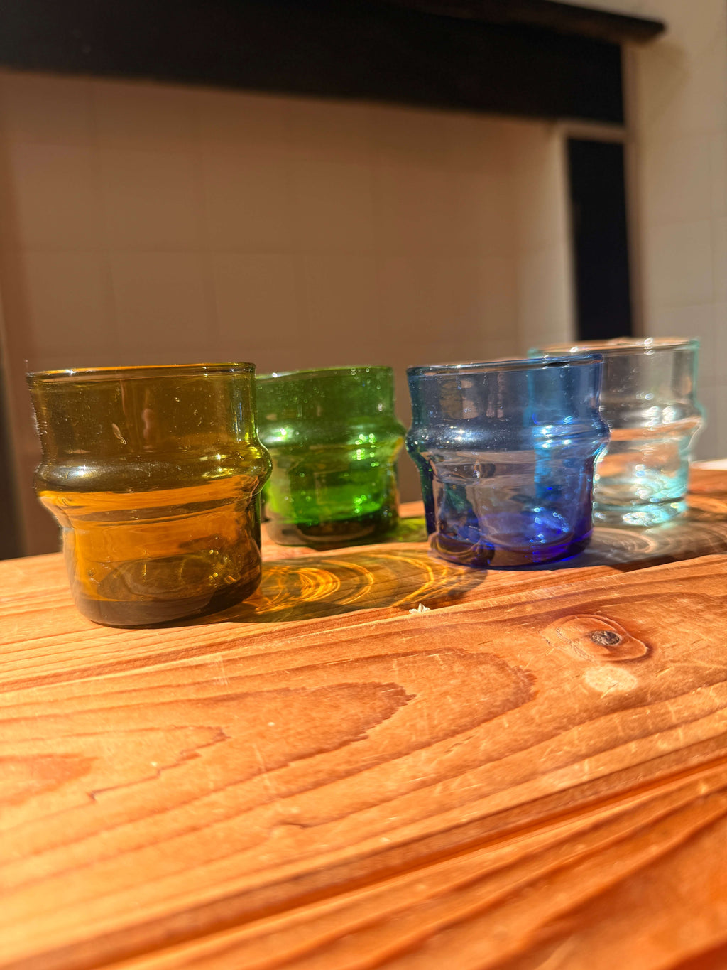 Beldi Glass Set | Espresso | Clear - Tissire Atelier - BeldiEspressoClear