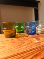 Beldi Glass Set | Espresso | Clear - Tissire Atelier - BeldiEspressoClear