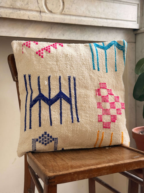 Amazigh Pillow Cover | Handwoven Wool | PW21 - Tissire Atelier - PW21
