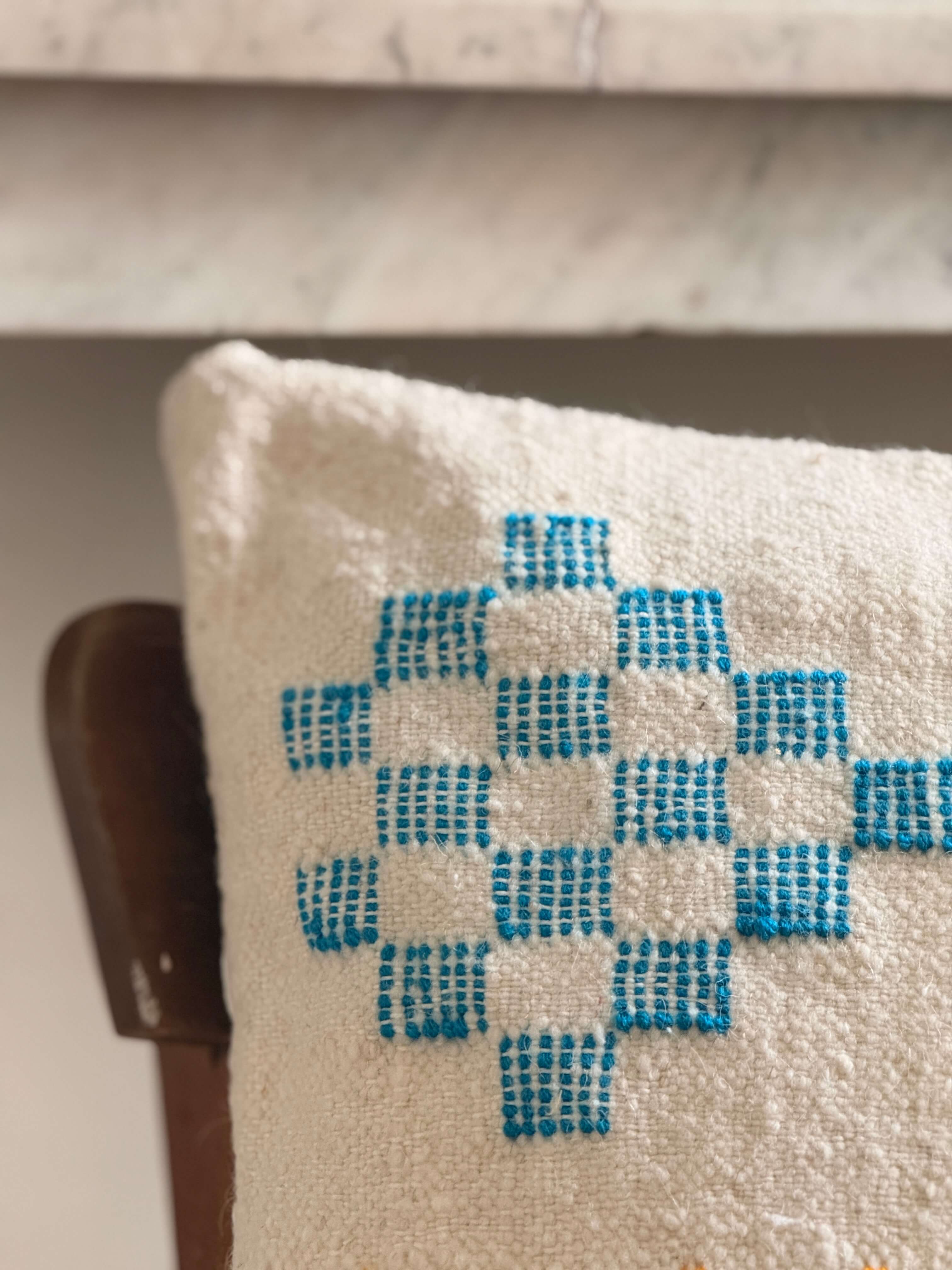 Amazigh Pillow Cover | Handwoven Wool | PW22 - Tissire Atelier - PW22
