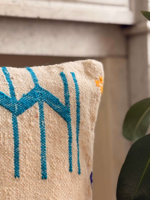 Amazigh Pillow Cover | Handwoven Wool | PW23 - Tissire Atelier - PW23