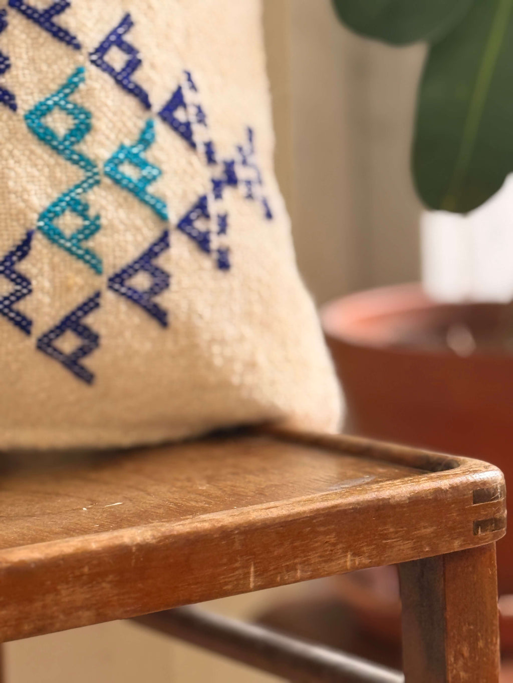 Amazigh Pillow Cover | Handwoven Wool | PW24 - Tissire Atelier - PW24