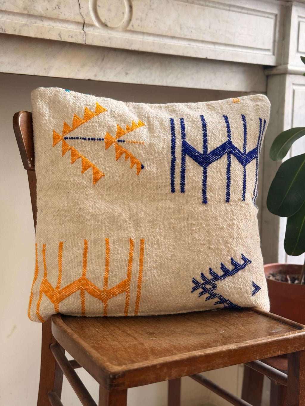 Amazigh Pillow Cover | Handwoven Wool | PW25 - Tissire Atelier - PW25