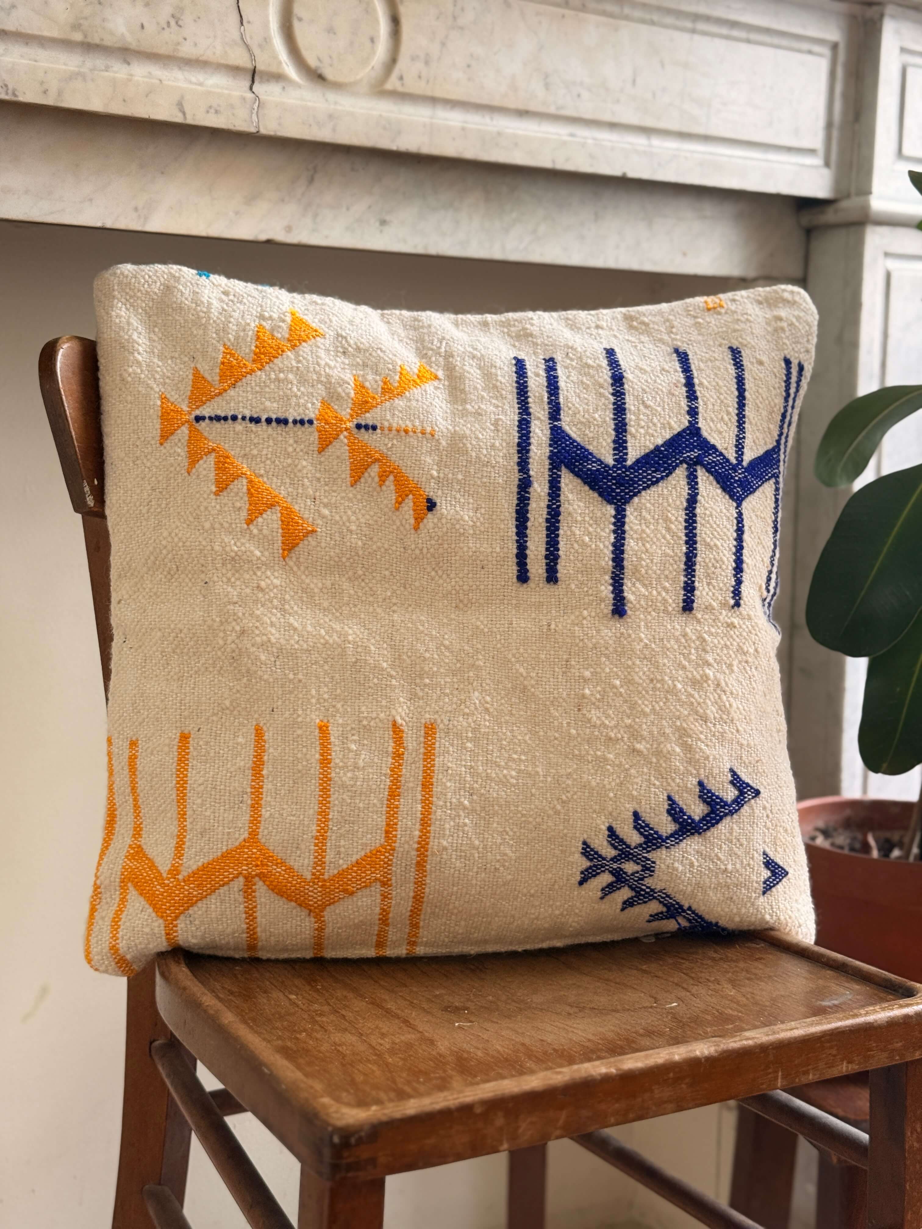 Amazigh Pillow Cover | Handwoven Wool | PW25 - Tissire Atelier - PW25