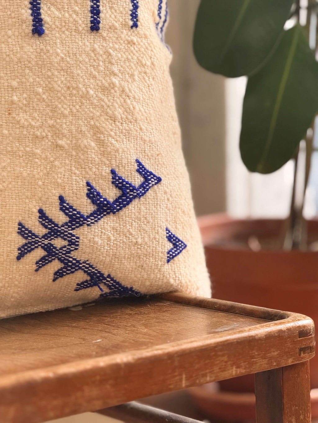 Amazigh Pillow Cover | Handwoven Wool | PW25 - Tissire Atelier - PW25