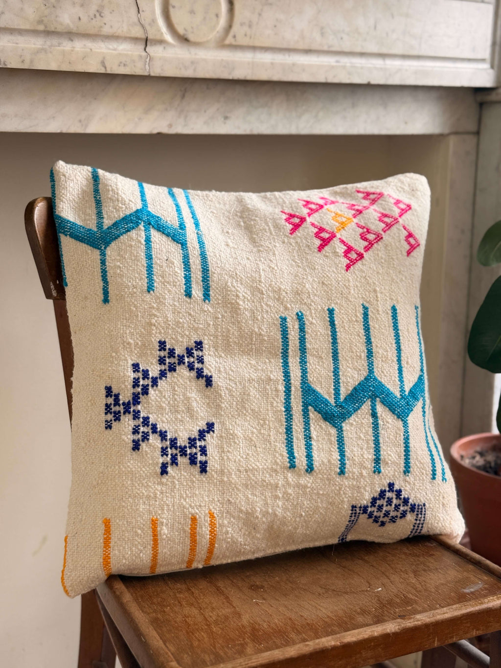 Amazigh Pillow Cover | Handwoven Wool | PW26 - Tissire Atelier - PW26