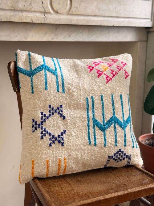 Amazigh Pillow Cover | Handwoven Wool | PW26 - Tissire Atelier - PW26