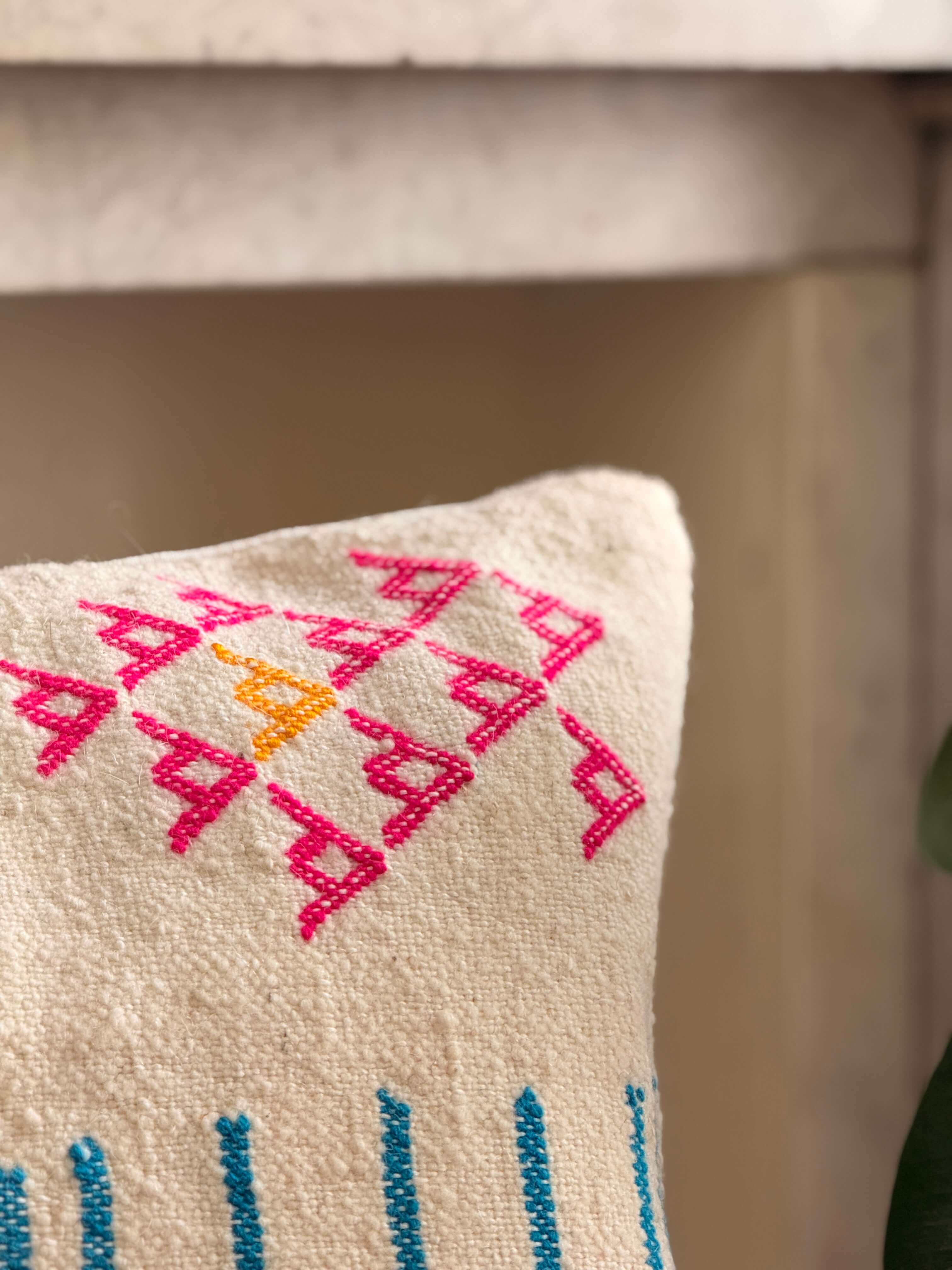 Amazigh Pillow Cover | Handwoven Wool | PW26 - Tissire Atelier - PW26