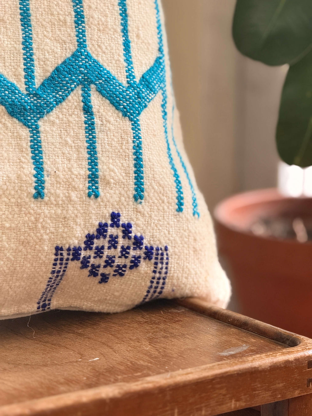 Amazigh Pillow Cover | Handwoven Wool | PW26 - Tissire Atelier - PW26