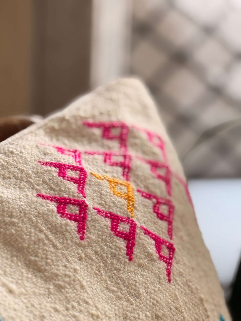 Amazigh Pillow Cover | Handwoven Wool | PW26 - Tissire Atelier - PW26