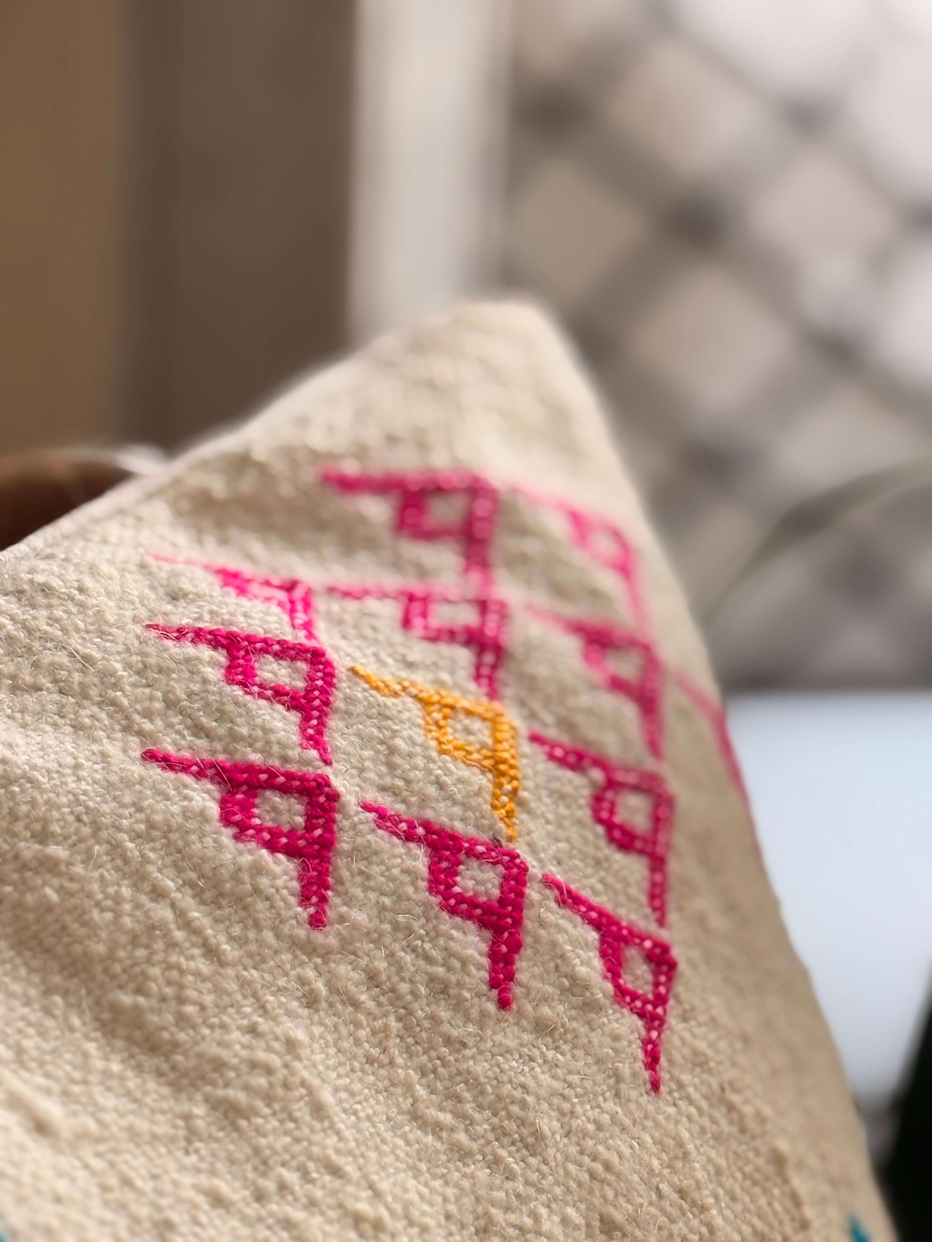 Amazigh Pillow Cover | Handwoven Wool | PW26 - Tissire Atelier - PW26