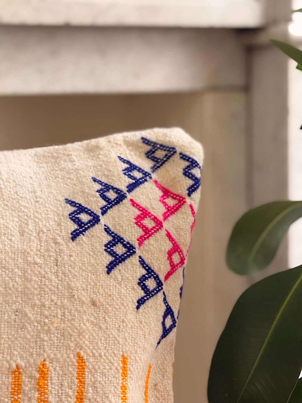 Amazigh Pillow Cover | Handwoven Wool | PW27 - Tissire Atelier - PW27