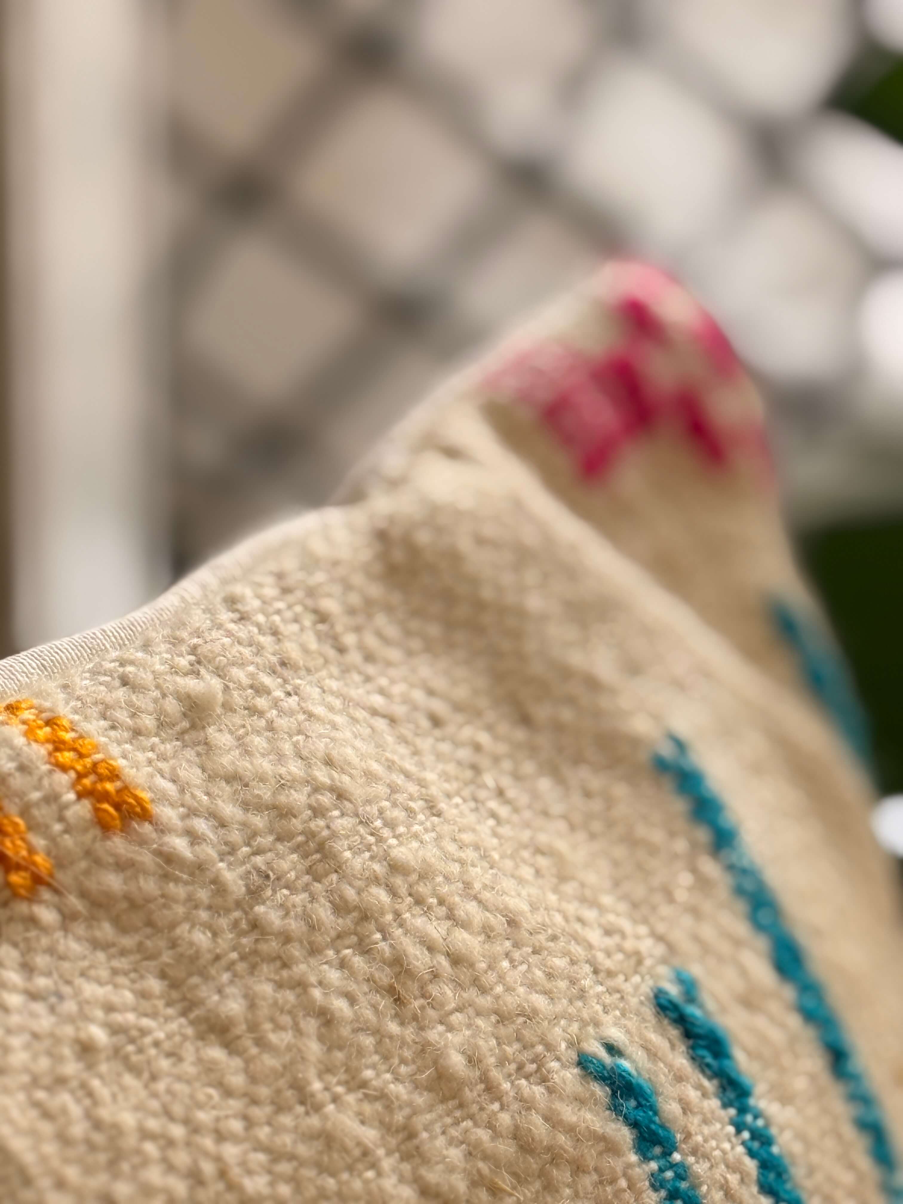 Amazigh Pillow Cover | Handwoven Wool | PW28 - Tissire Atelier - PW28
