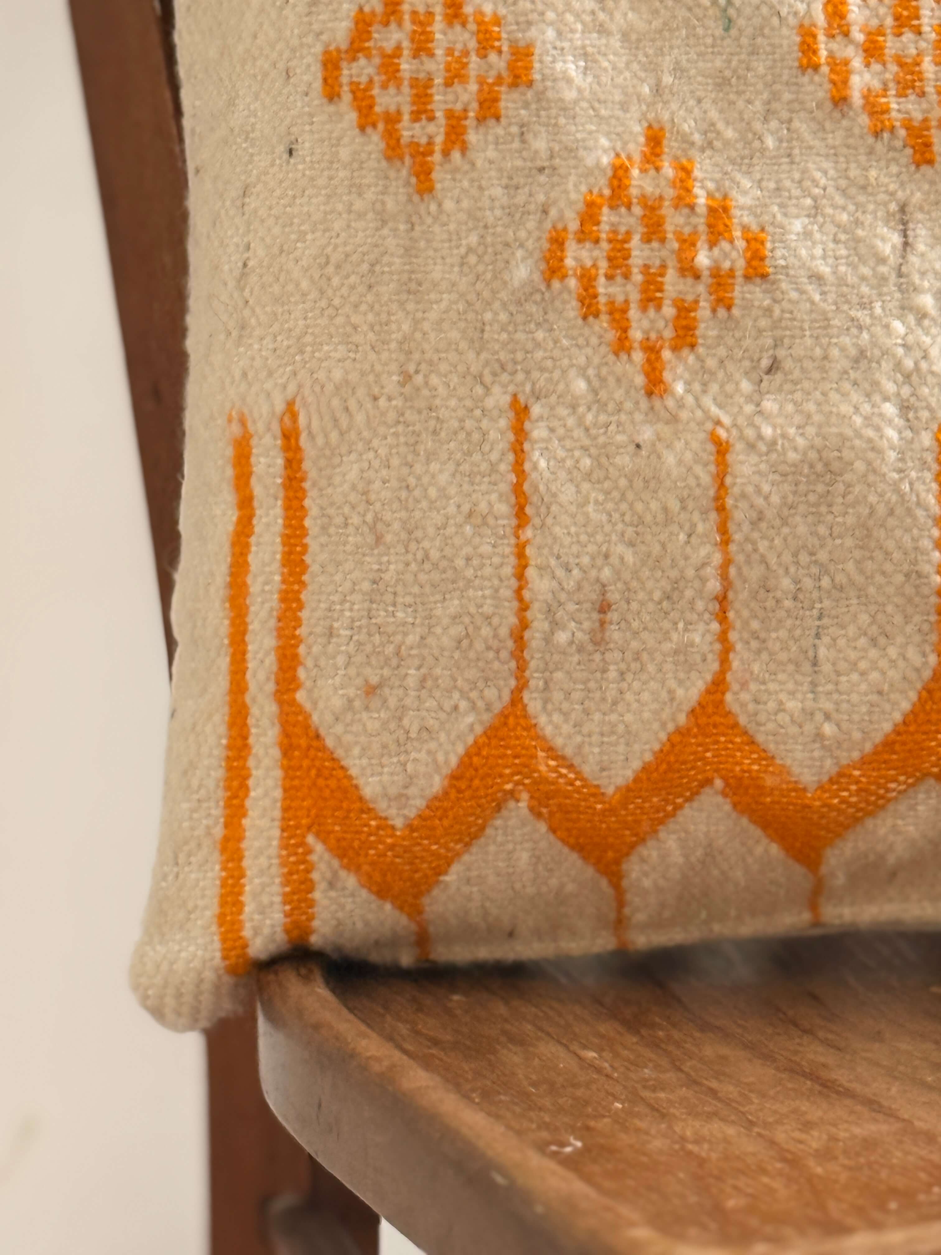Amazigh Pillow Cover | Handwoven Wool | PW29 - Tissire Atelier - PW29