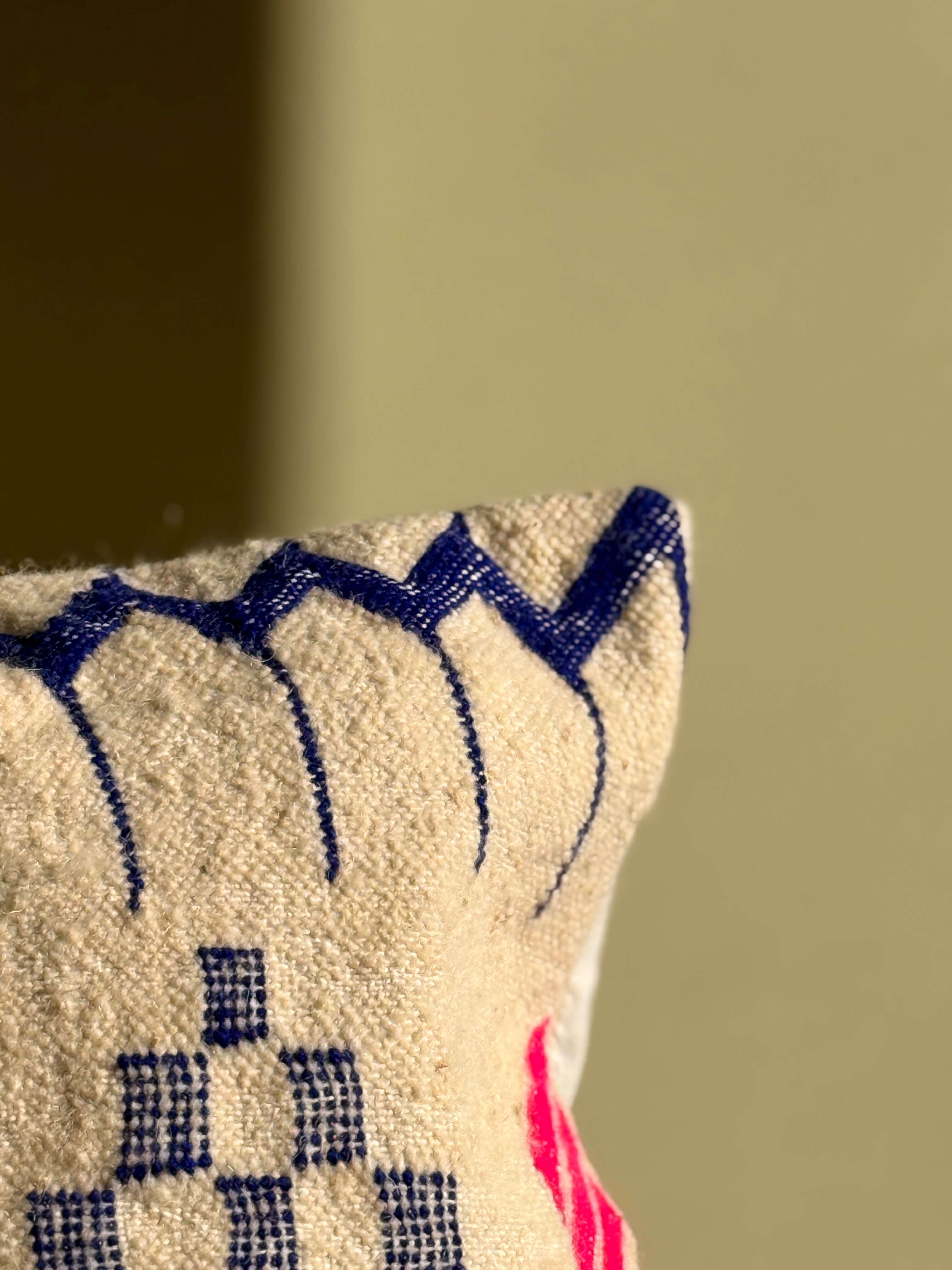 Amazigh Pillow Cover | Handwoven Wool | PW31 - Tissire Atelier - PW31
