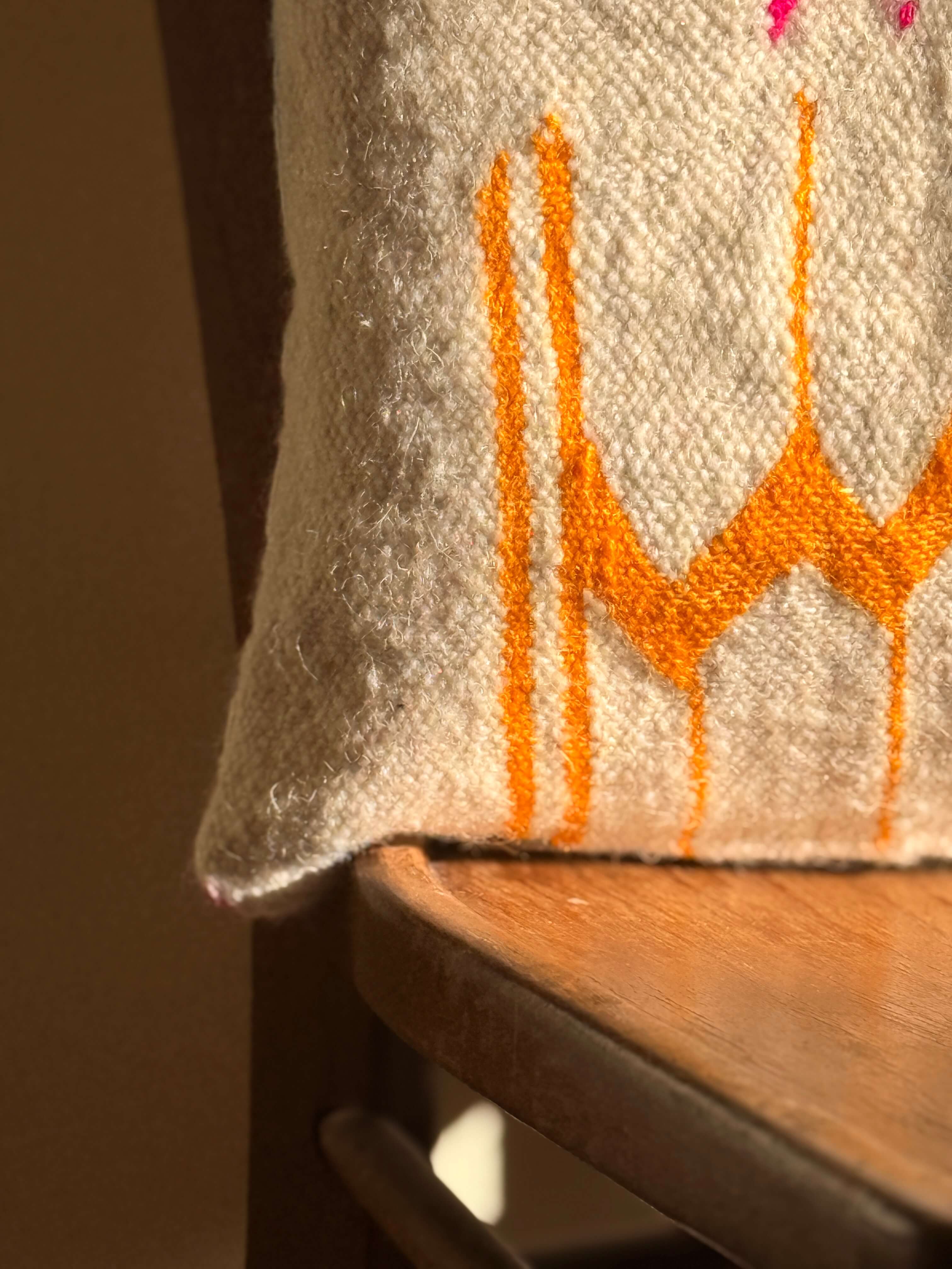 Amazigh Pillow Cover | Handwoven Wool | PW31 - Tissire Atelier - PW31