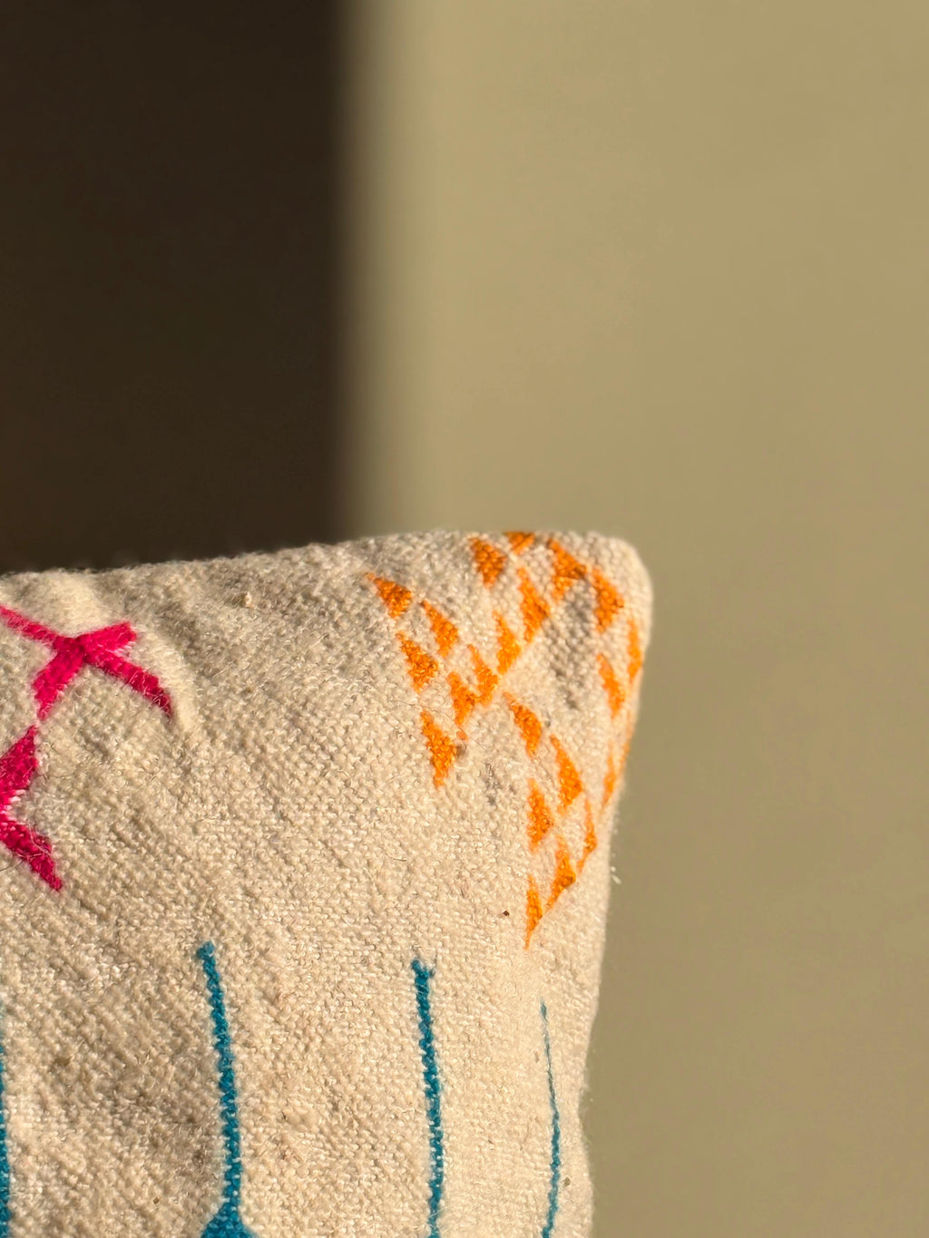 Amazigh Pillow Cover | Handwoven Wool | PW32 - Tissire Atelier - PW32