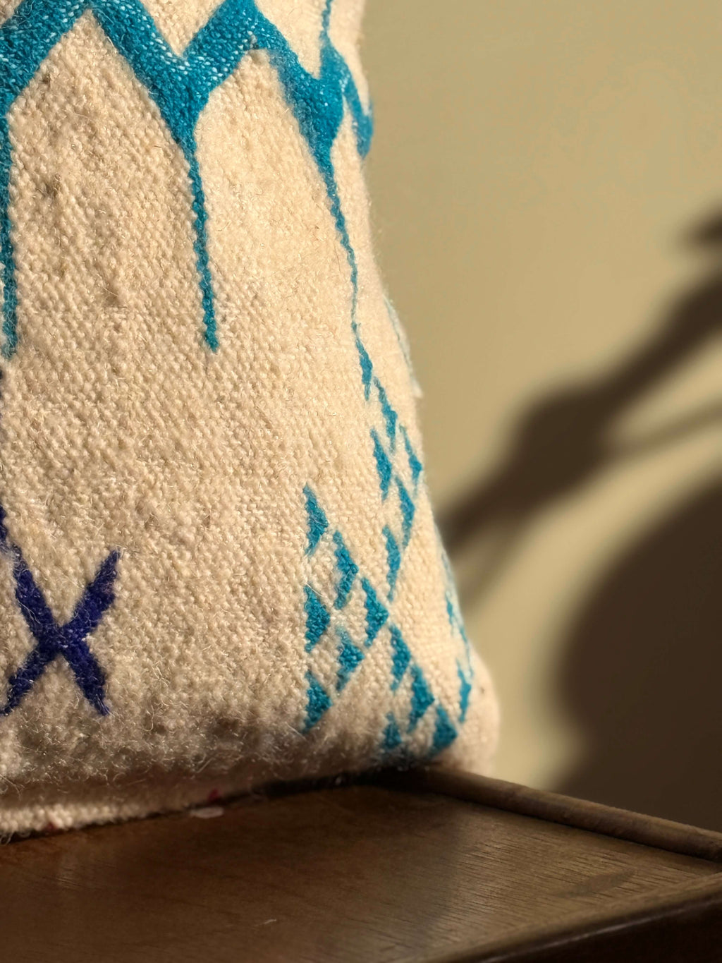 Amazigh Pillow Cover | Handwoven Wool | PW32 - Tissire Atelier - PW32