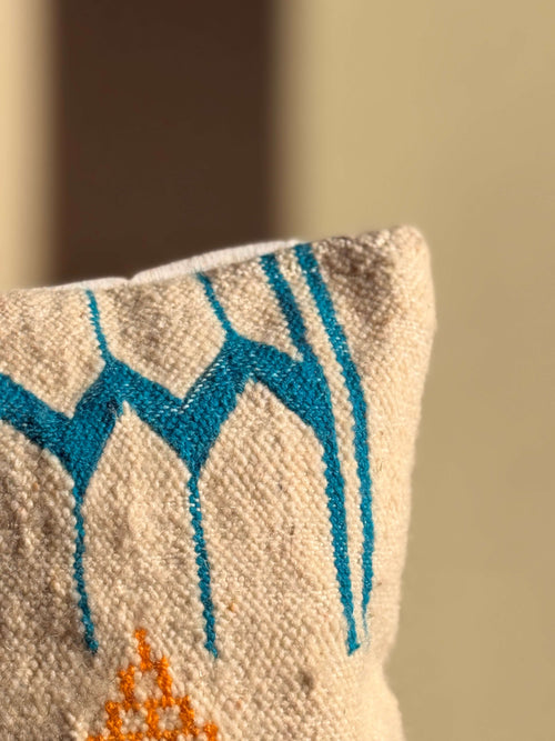 Amazigh Pillow Cover | Handwoven Wool | PW33 - Tissire Atelier - PW33