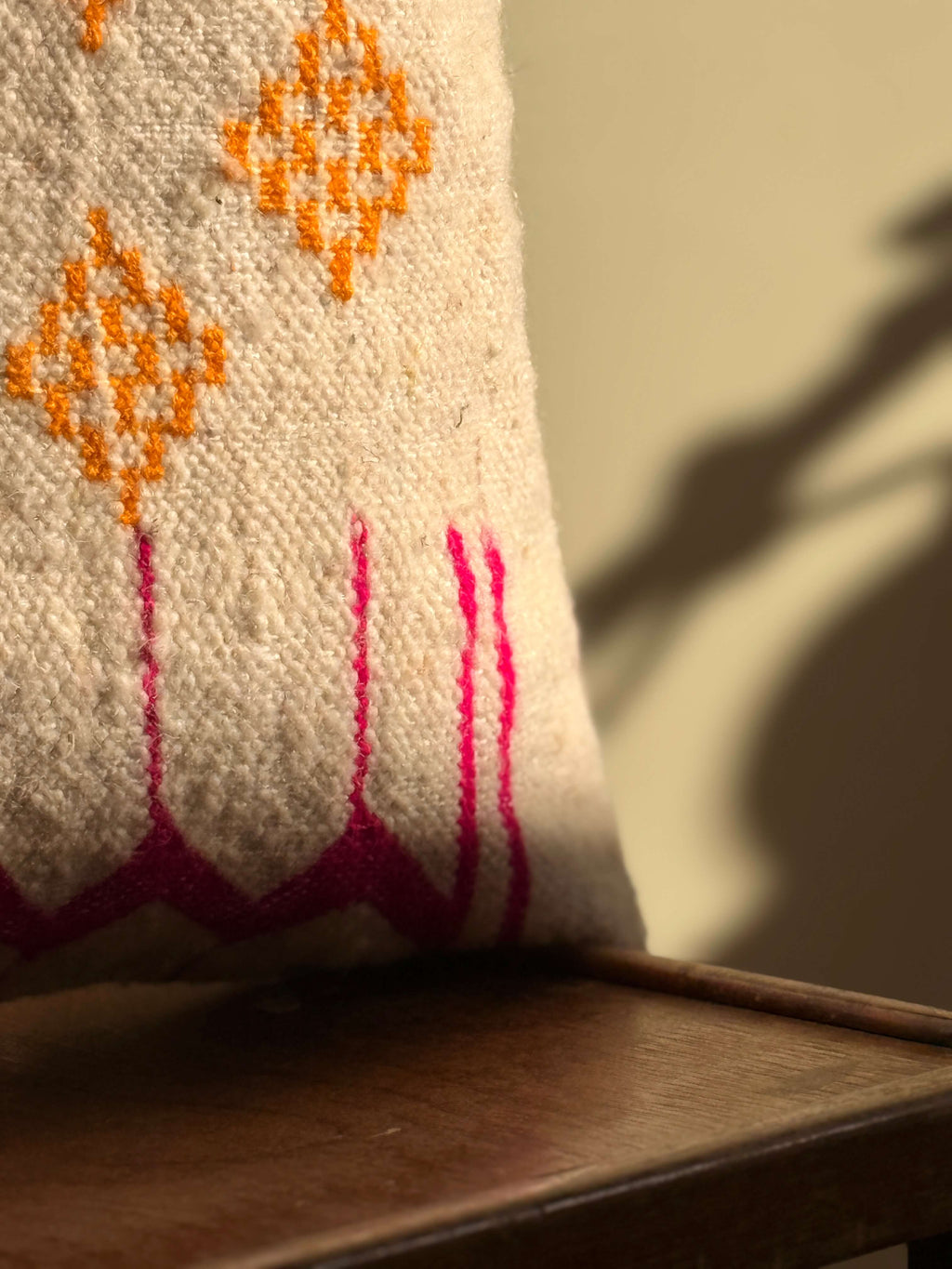 Amazigh Pillow Cover | Handwoven Wool | PW33 - Tissire Atelier - PW33